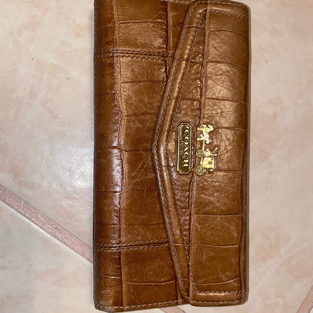 Coach leather wallet